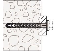 Taco largo SXRL M10 con tornillo FUS (Caja 50 Unidades) - fischer Shop 