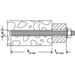 Varilla Roscada fischer FIS A M20 1 metro - Acero galvanizado 8.8 (caja 10 uds) - fischer Shop