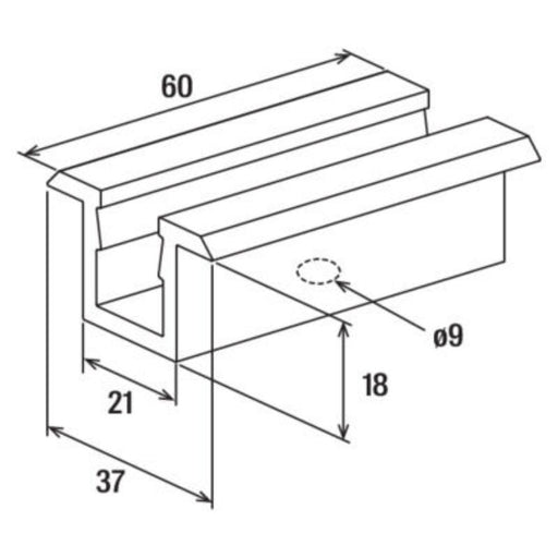 Abrazadera central solar fischer M C 28 - 56 AL | Fijación de paneles fotovoltaicos - fischer Shop