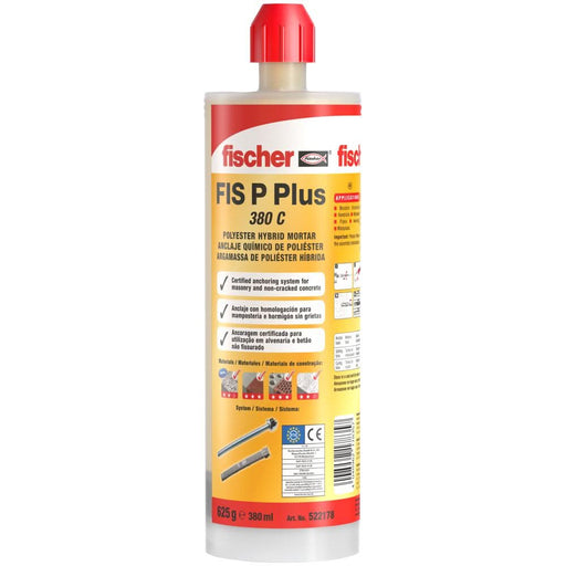 Taco químico fijación placas solares FIS P Plus 380 C - fischer Shop 
