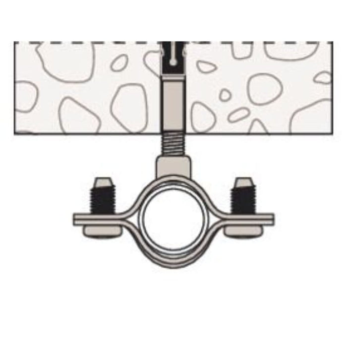 Abrazadera fischer de metal para tubo AM 32 (Caja 25 unidades) - fischer Shop 